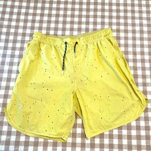 Legend Men’s Workout Shorts - Neon Yellow